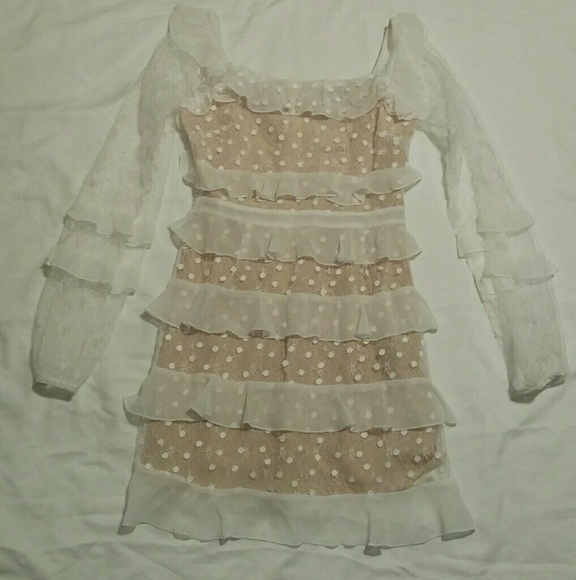 forever 21 white polka dot dress